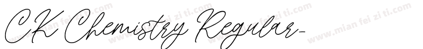 CK Chemistry Regular字体转换